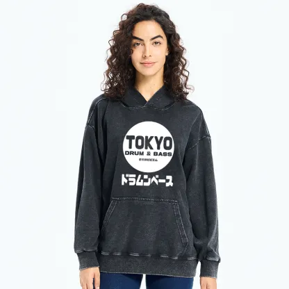 Tokyo-Tiger Tokyo DnB Japanese Washed Hoodie