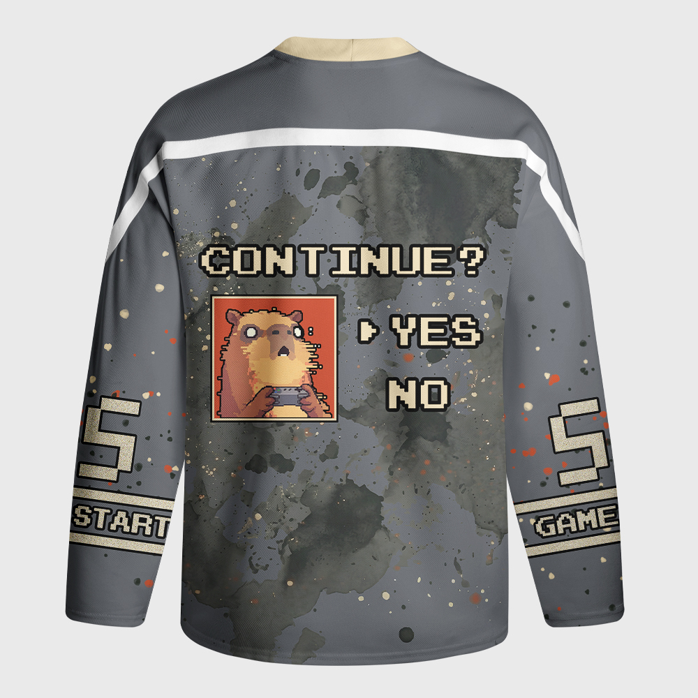 Tokyo-Tiger "BRUH" Capy Gamer Long-Sleeve Hockey Jersey