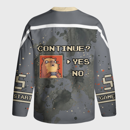 Tokyo-Tiger "BRUH" Capy Gamer Long-Sleeve Hockey Jersey