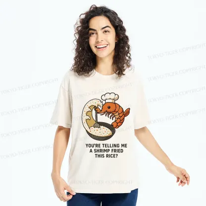 Tokyo-Tiger Shrimp Fried Rice Washed T-Shirt