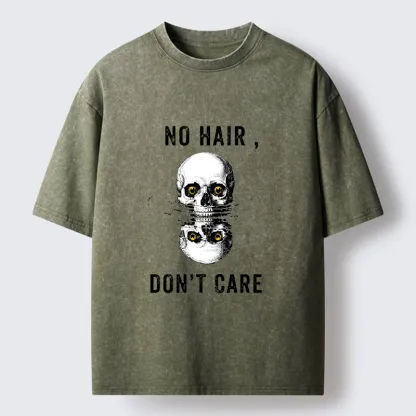 Tokyo-Tiger Skull Water Reflection Washed T-Shirt