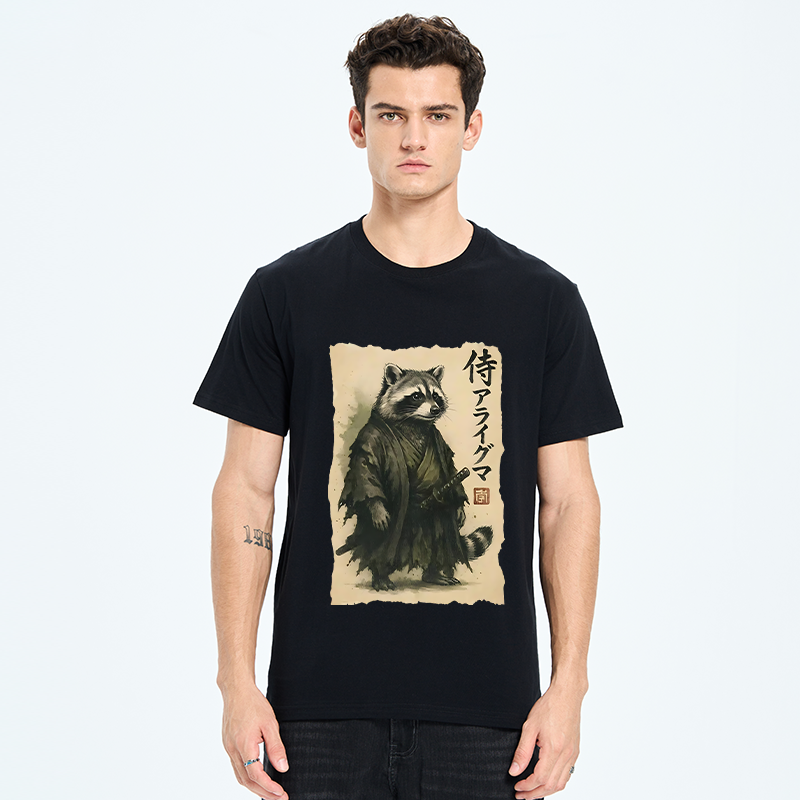 Tokyo-Tiger Japanese Samurai Raccoon Art Classic T-Shirt