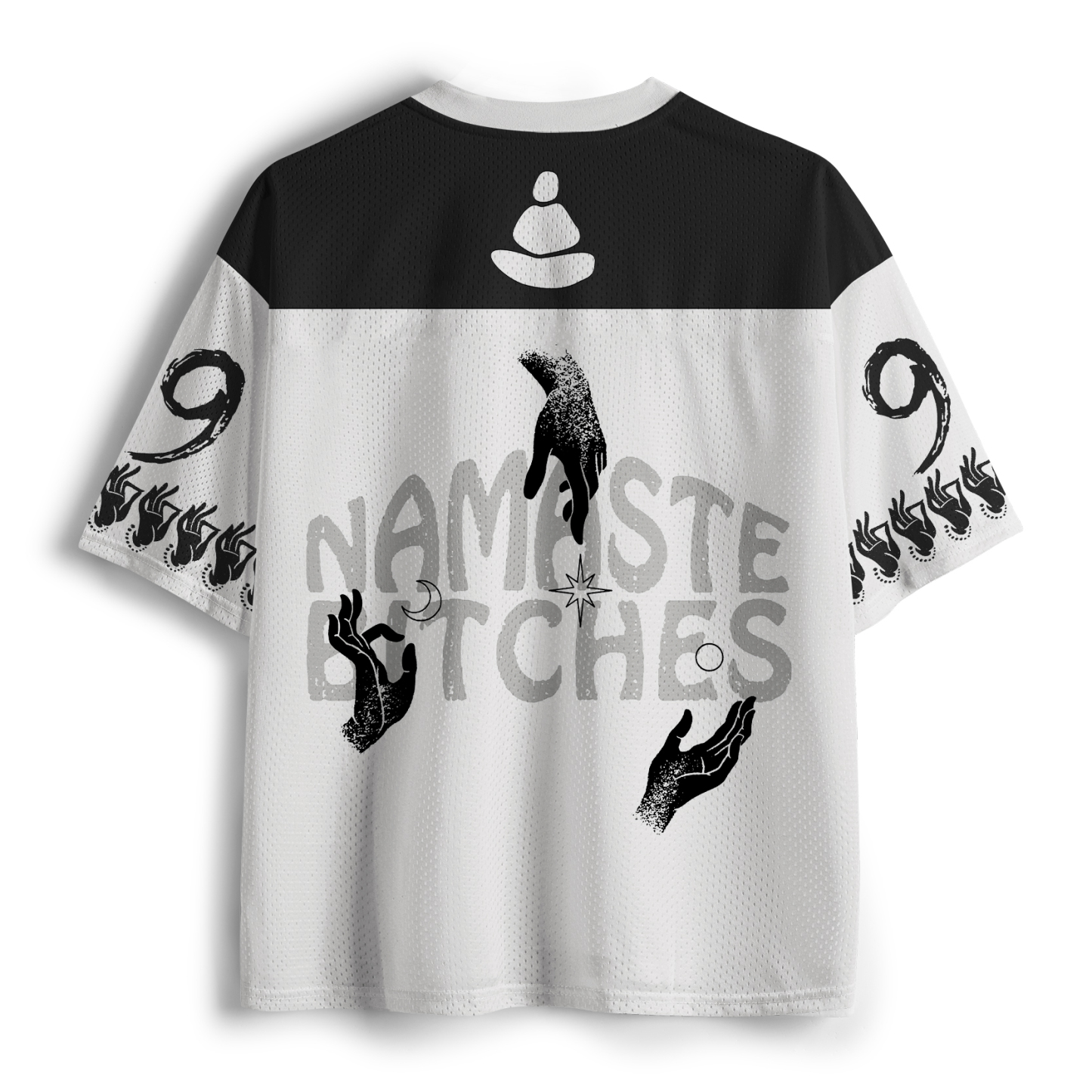 Tokyo-Tiger Funny Zen:Namaste Bitches Mesh Jersey