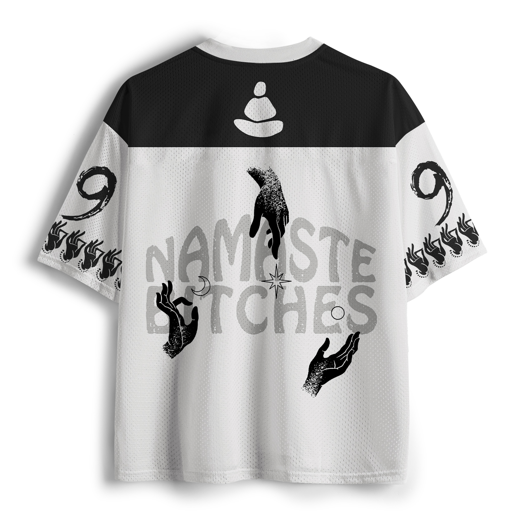 Tokyo-Tiger Funny Zen:Namaste Bitches Mesh Jersey