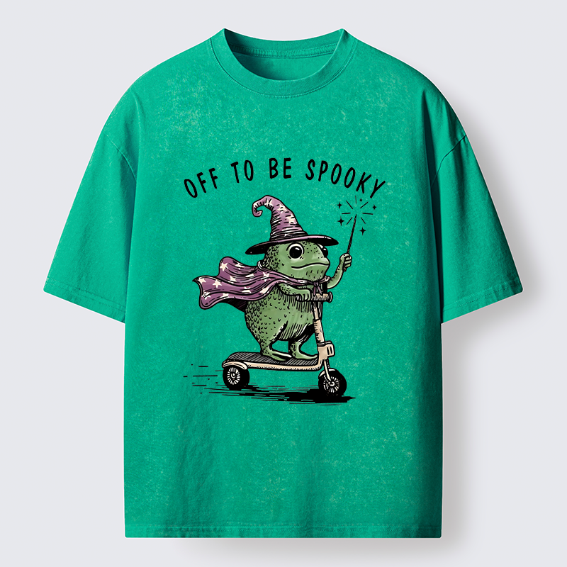 Tokyo‑Tiger Heading To Halloween Washed T‑Shirt