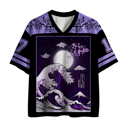 Tokyo-Tiger Midnight Wave Mesh Jersey