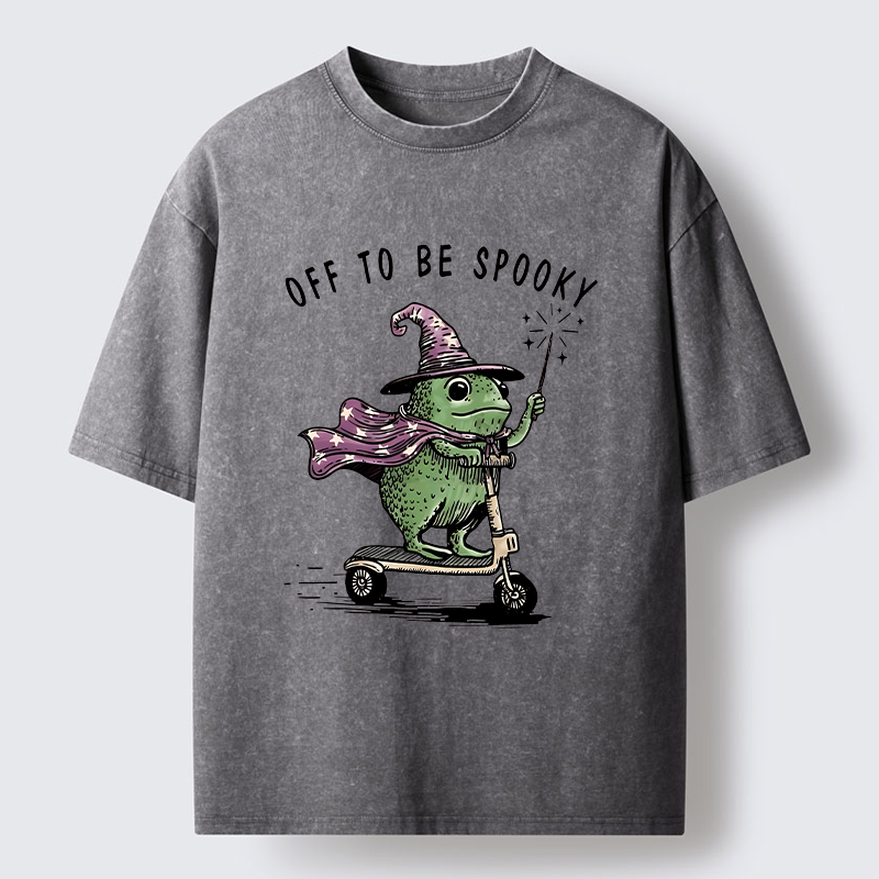 Tokyo‑Tiger Heading To Halloween Washed T‑Shirt