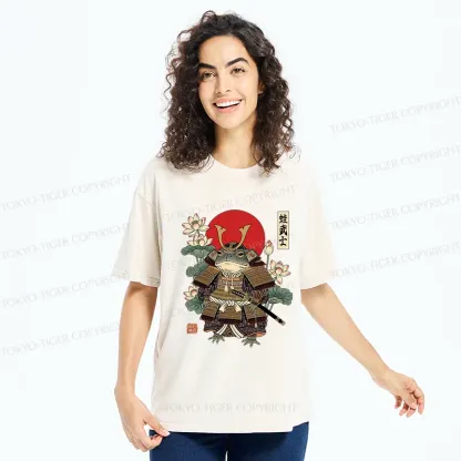 Tokyo-Tiger Traditional Frog Samurai Washed T-Shirt