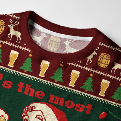 Tokyo-Tiger Must-have Beers For Christmas Fuzzy Christmas Ugly Sweatshirt