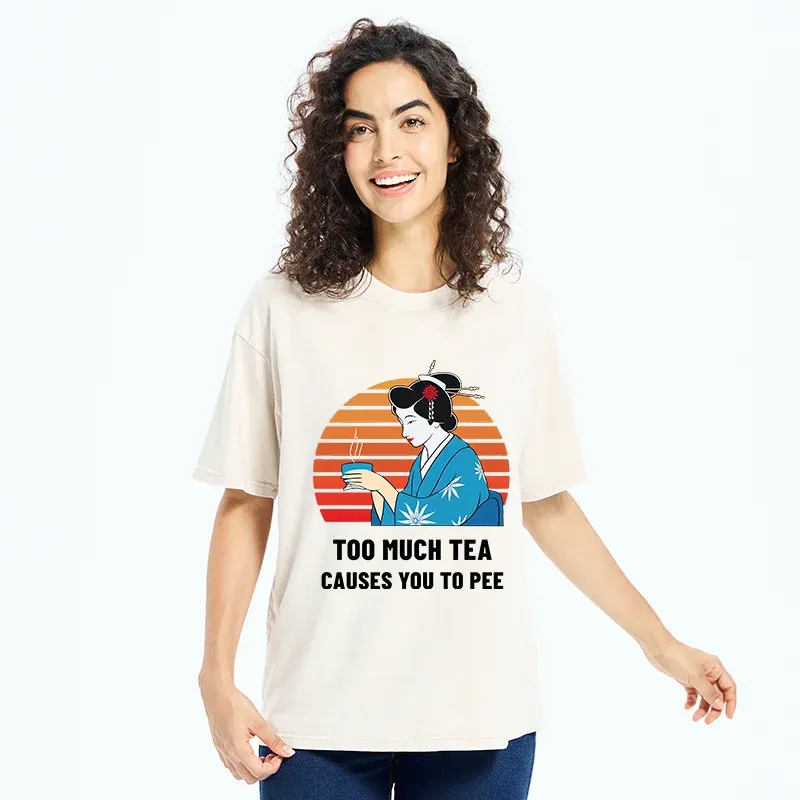 Tokyo-Tiger Japanese Tea Joke Washed T-Shirt