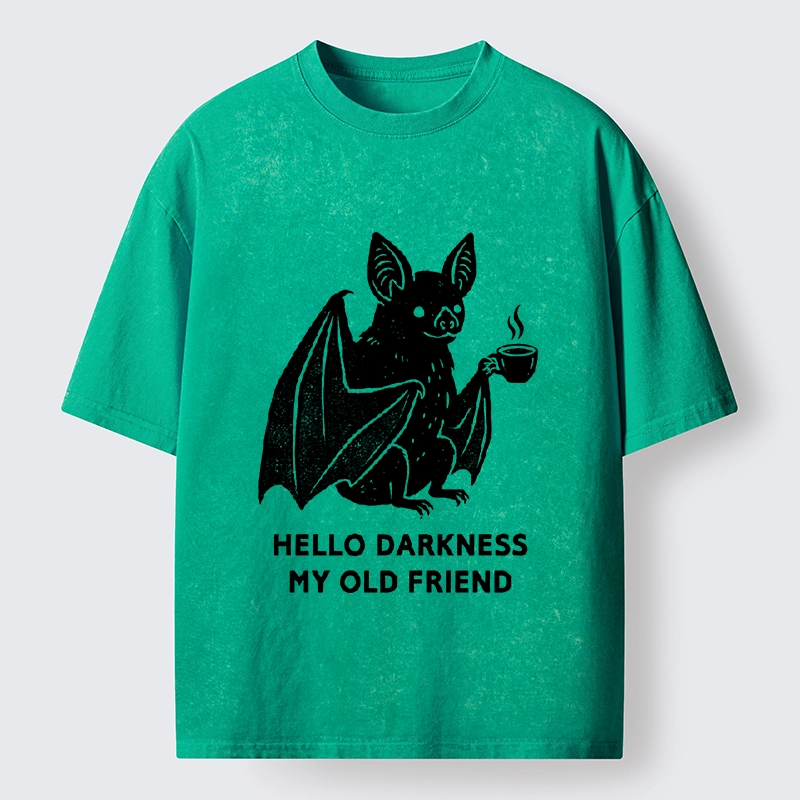 Tokyo‑Tiger Funny Coffee Bat Washed T‑Shirt