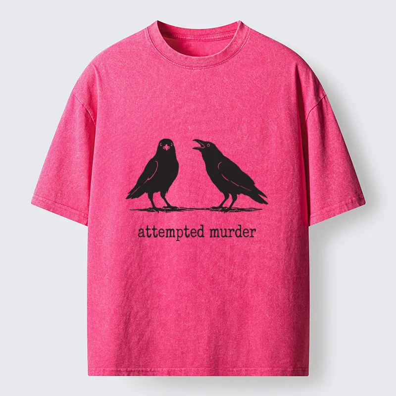 Tokyo-Tiger Funny Crow Meme Argument Washed T-Shirt