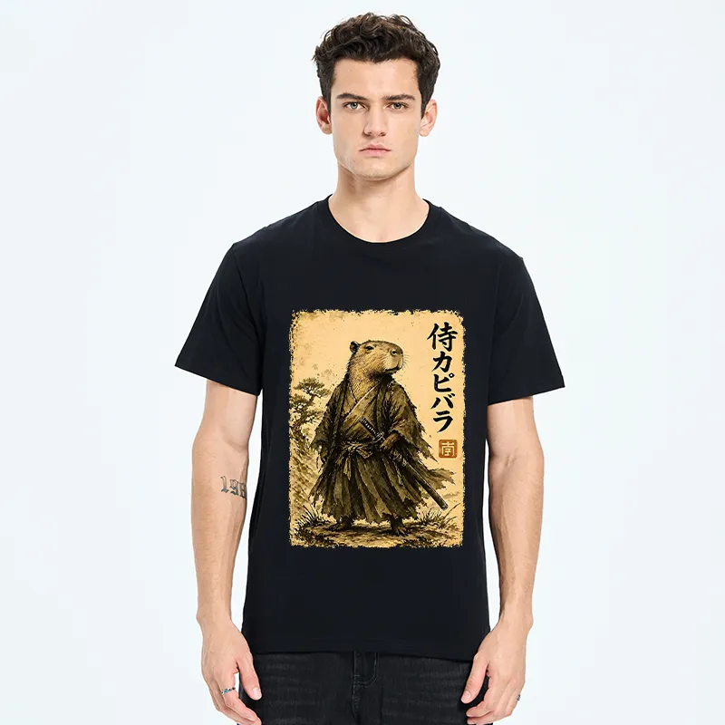 Tokyo-Tiger Japanese Samurai Capybara Classic T-Shirt