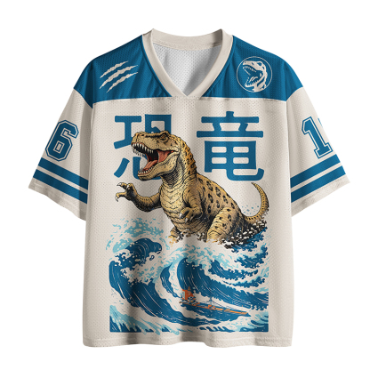 Tokyo-Tiger Dinosaur Of The Waves Mesh Jersey