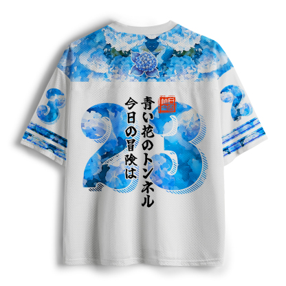 Tokyo-Tiger Cats In The Hydrangea Tunnel Mesh Jersey