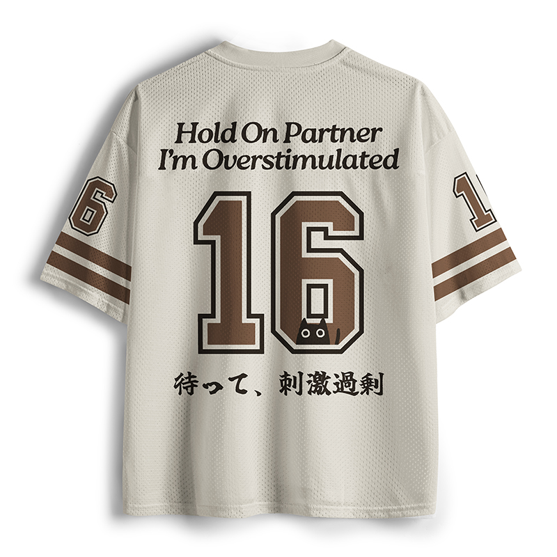Tokyo-Tiger Samurai Cowboy Cat Mesh Jersey