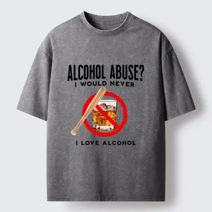 Tokyo-Tiger Funny Alcohol Joke Washed T-Shirt