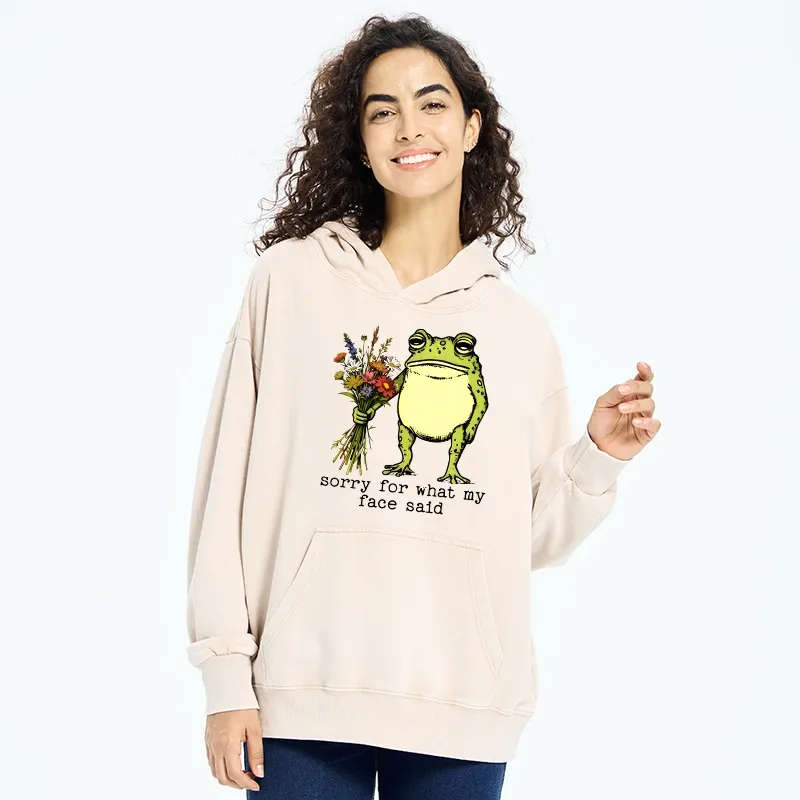 Tokyo-Tiger Frog Sorry Mode Activated Washed Hoodie