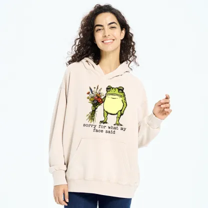 Tokyo-Tiger Frog Sorry Mode Activated Washed Hoodie