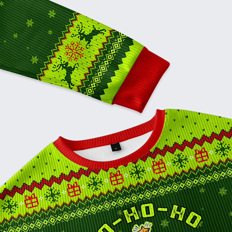Tokyo-Tiger Ho Ho Ho,Now I Have a Sweater Christmas Ugly Sweatshirt