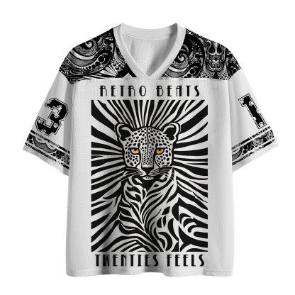 Tokyo-Tiger Golden Eyed Leopard Mesh Jersey