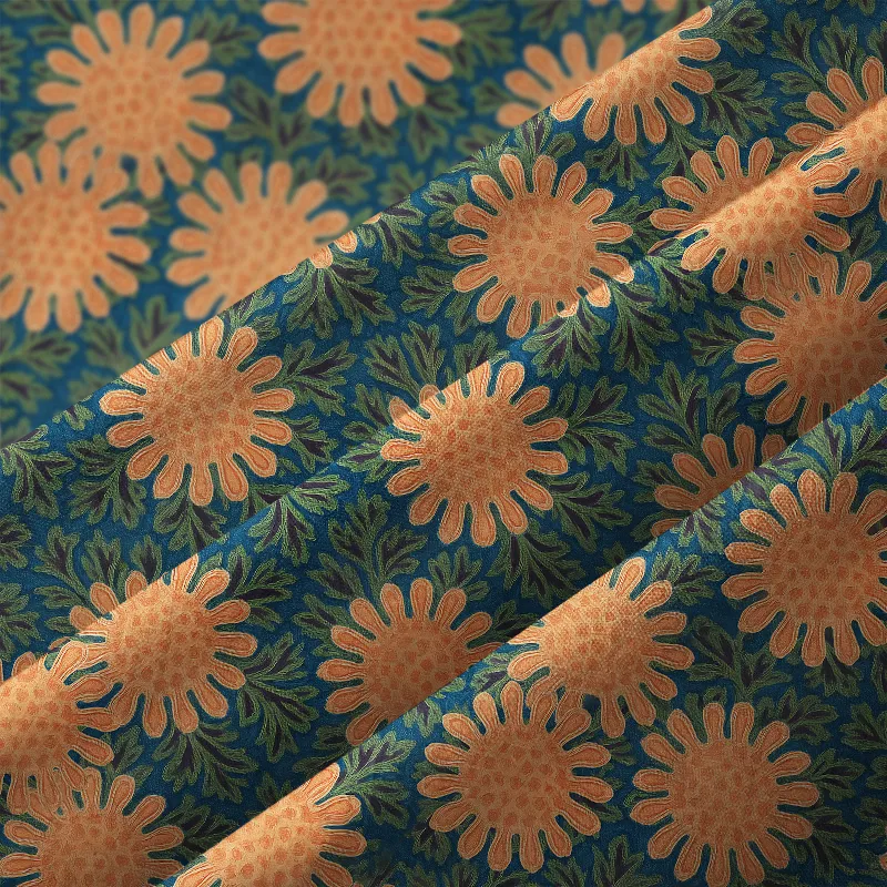 Tokyo-Tiger Chrysanthemum Japan Button-up Shirt
