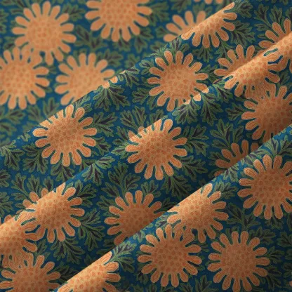 Tokyo-Tiger Chrysanthemum Japan Button-up Shirt