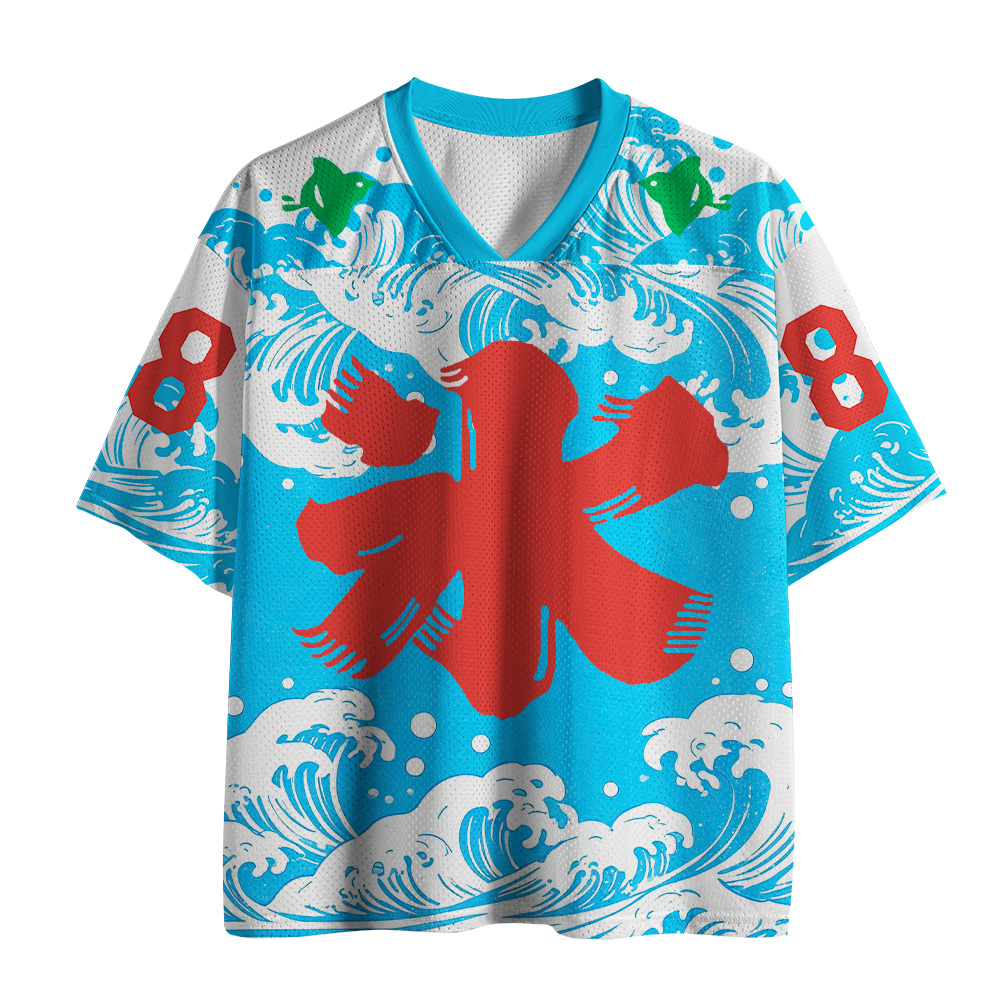 Tokyo-Tiger Summer Festival Ice Cream Wave Mesh Jersey