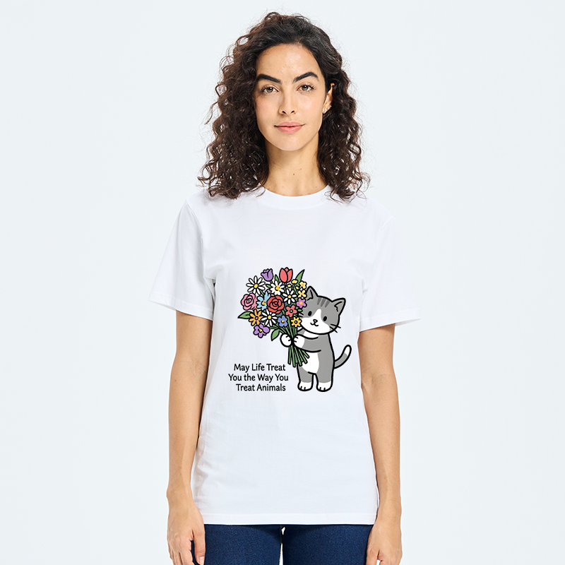 Tokyo-Tiger Funny Cat Bouquet Classic T-Shirt