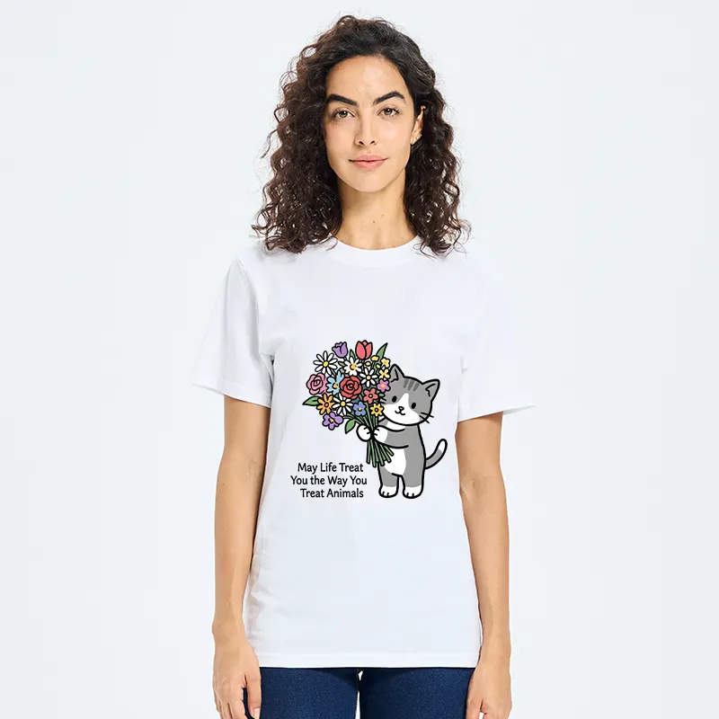 Tokyo-Tiger Funny Cat Bouquet Classic T-Shirt