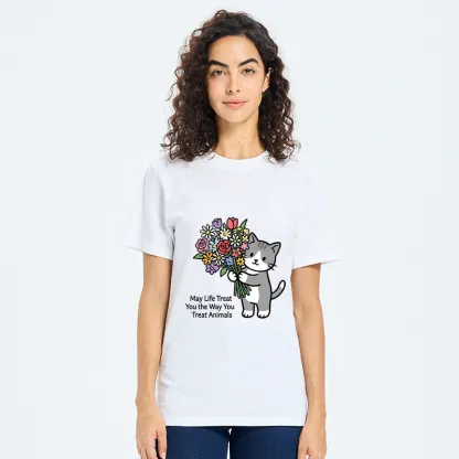 Tokyo-Tiger Funny Cat Bouquet Classic T-Shirt