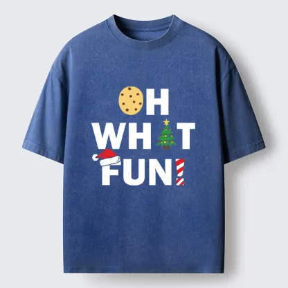 Tokyo-Tiger Christmas Funny Season Vibe Washed T-Shirt