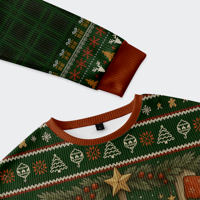 Tokyo-Tiger Cookies, Candles, and a Foxy Holiday Christmas Ugly Sweatshirt