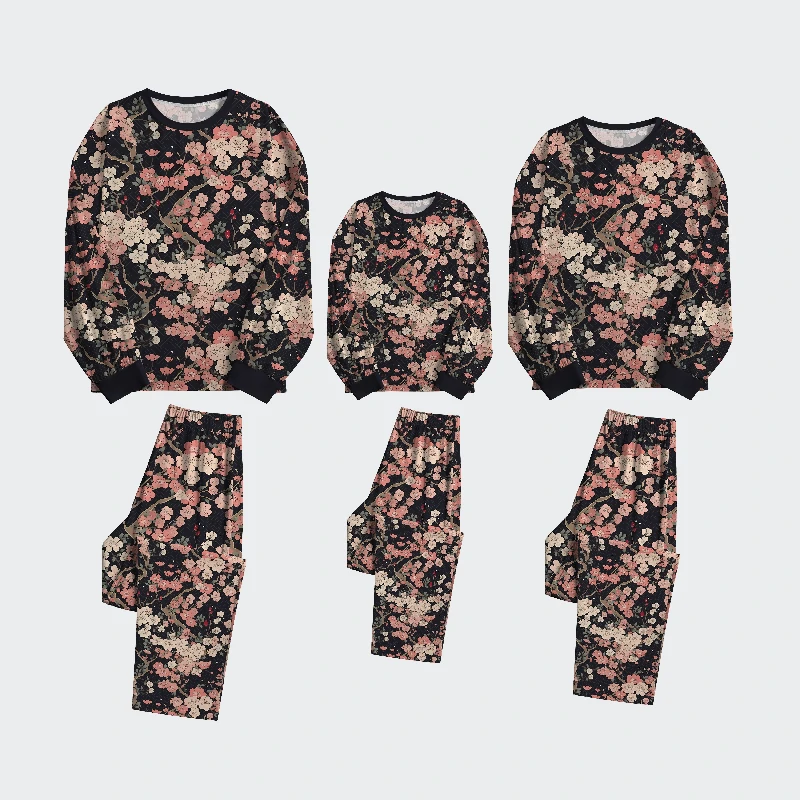 Tokyo-Tiger Blooming Sakura Family Pajama Sets