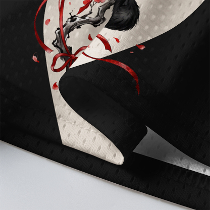 Tokyo-Tiger Black Cat Brings Good Fortune Mesh Jersey