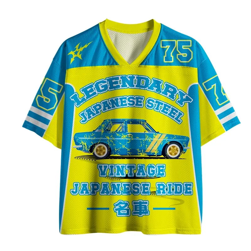 Tokyo-Tiger Japanese Vintage Car Mesh Jersey