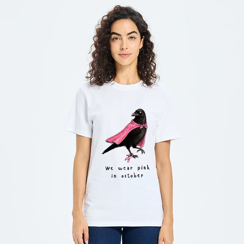 Tokyo-Tiger Pink Ribbon Raven Breast Cancer Awareness Classic T-Shirt