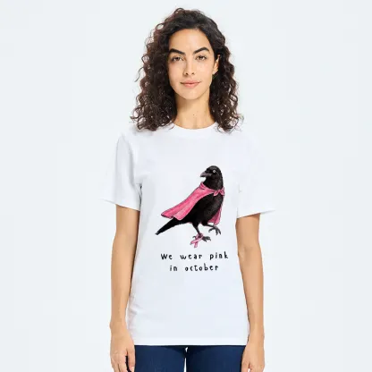 Tokyo-Tiger Pink Ribbon Raven Breast Cancer Awareness Classic T-Shirt