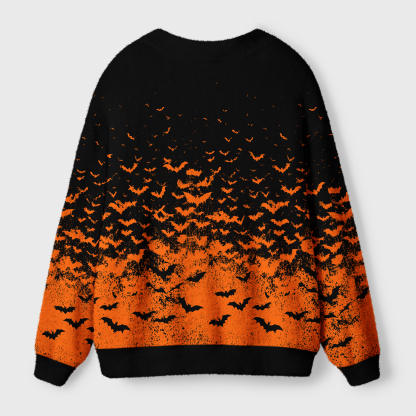Tokyo-Tiger Night Bats Ugly Cardigan Sweater