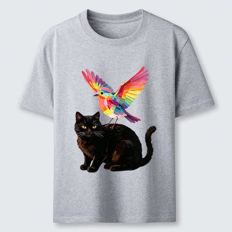 Tokyo-Tiger Rainbow Bird With Cat Classic T-Shirt