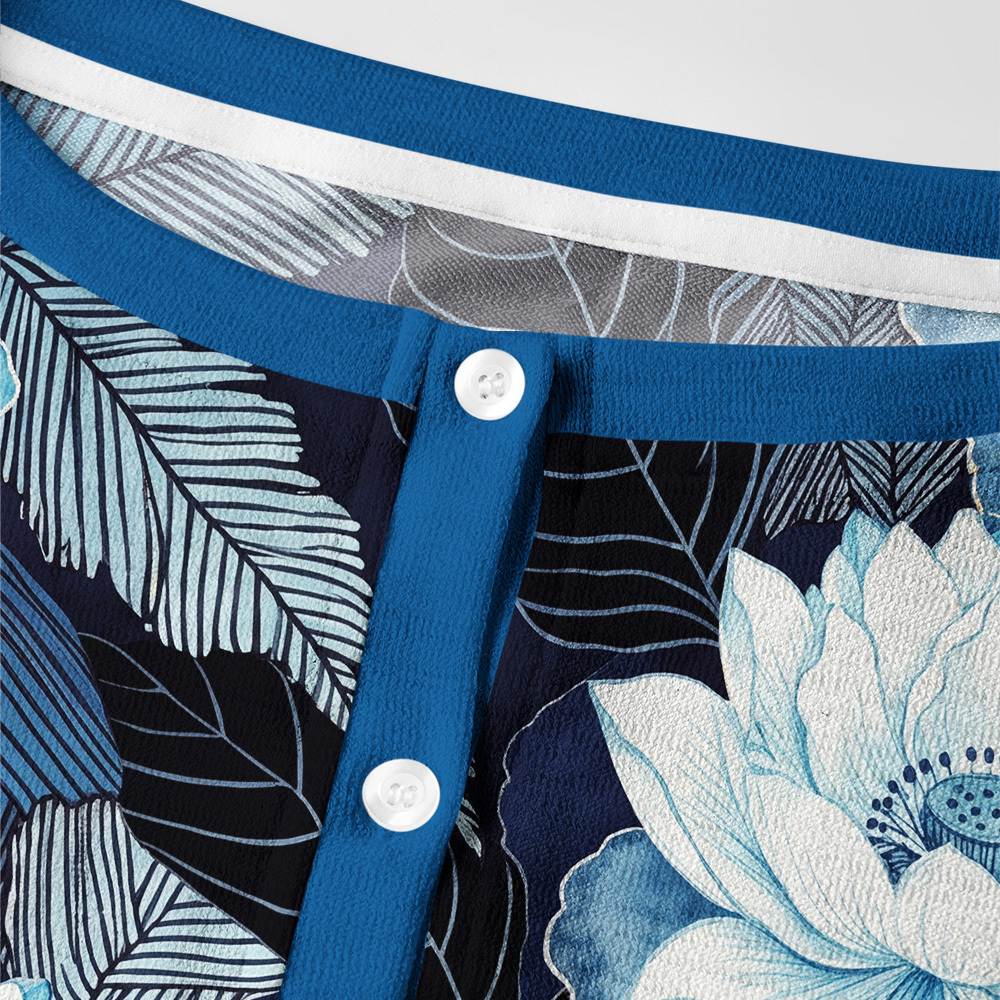 Tokyo-Tiger Mid‑Night Blue Blooms Women's Lightweight Cardigan