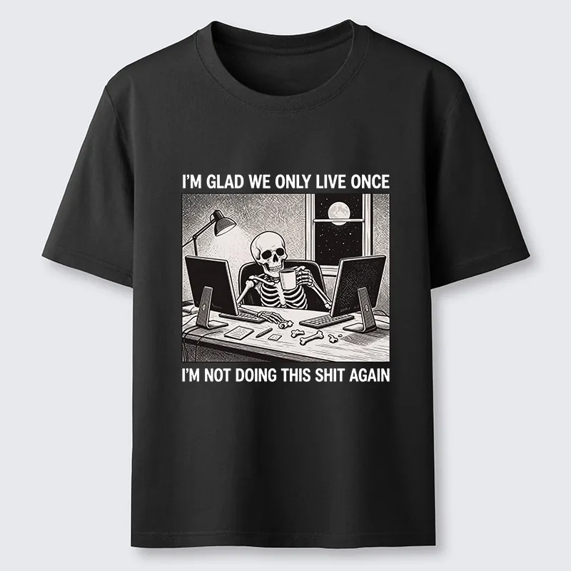 Tokyo-Tiger Funny Skeleton Coffee Break Meme Classic T-Shirt
