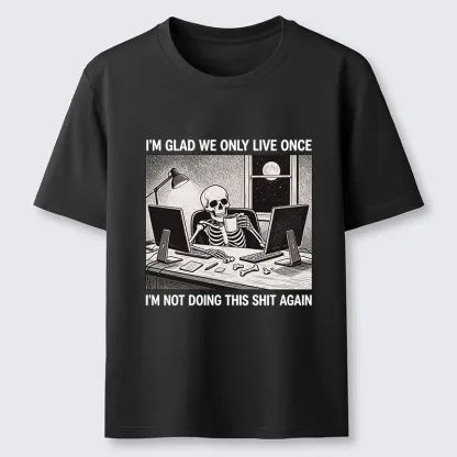Tokyo-Tiger Funny Skeleton Coffee Break Meme Classic T-Shirt