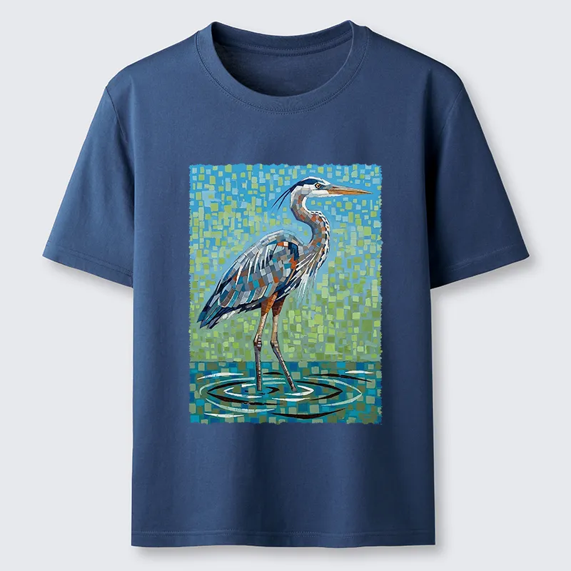 Tokyo-Tiger Color Block Heron Classic T-Shirt