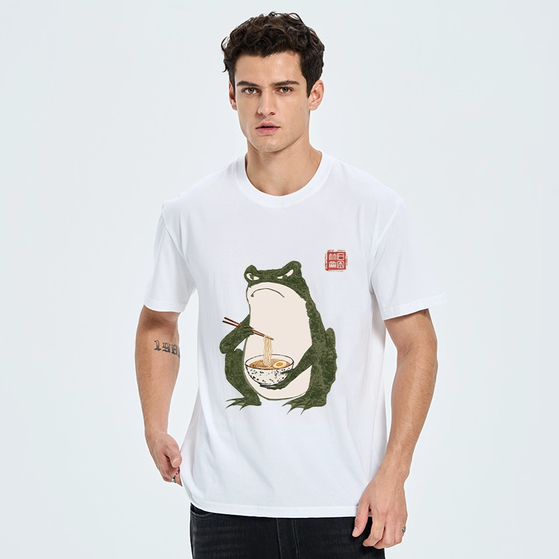 Tokyo-Tiger Grumpy Frog Loves Ramen Classic T-Shirt