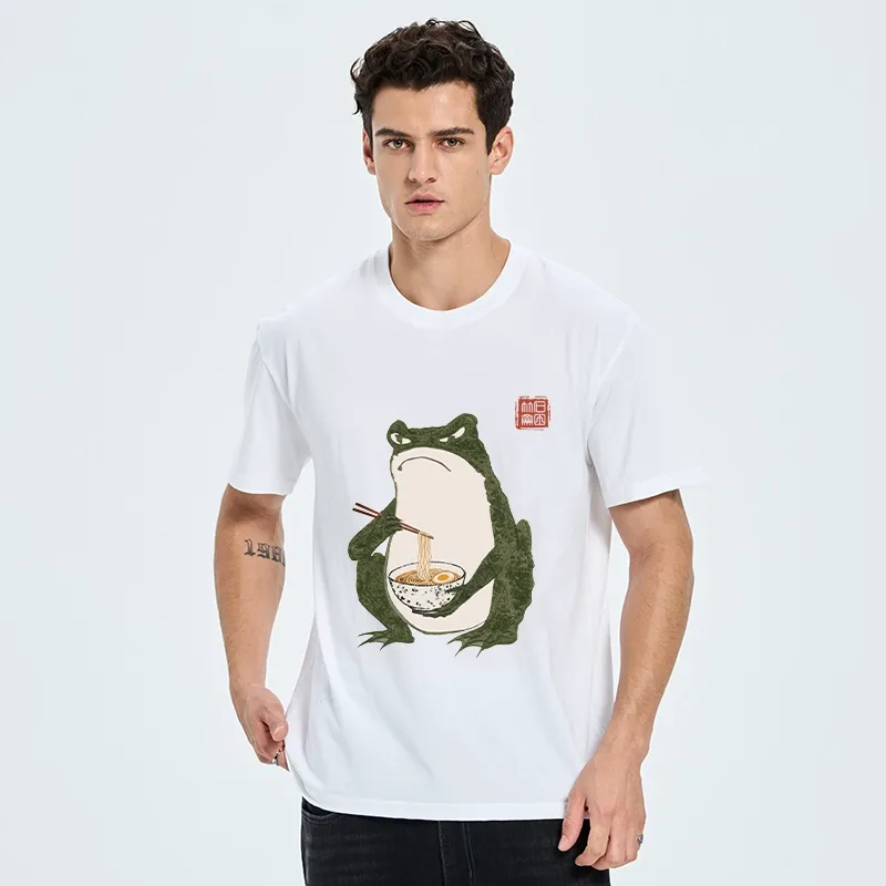 Tokyo-Tiger Grumpy Frog Loves Ramen Classic T-Shirt