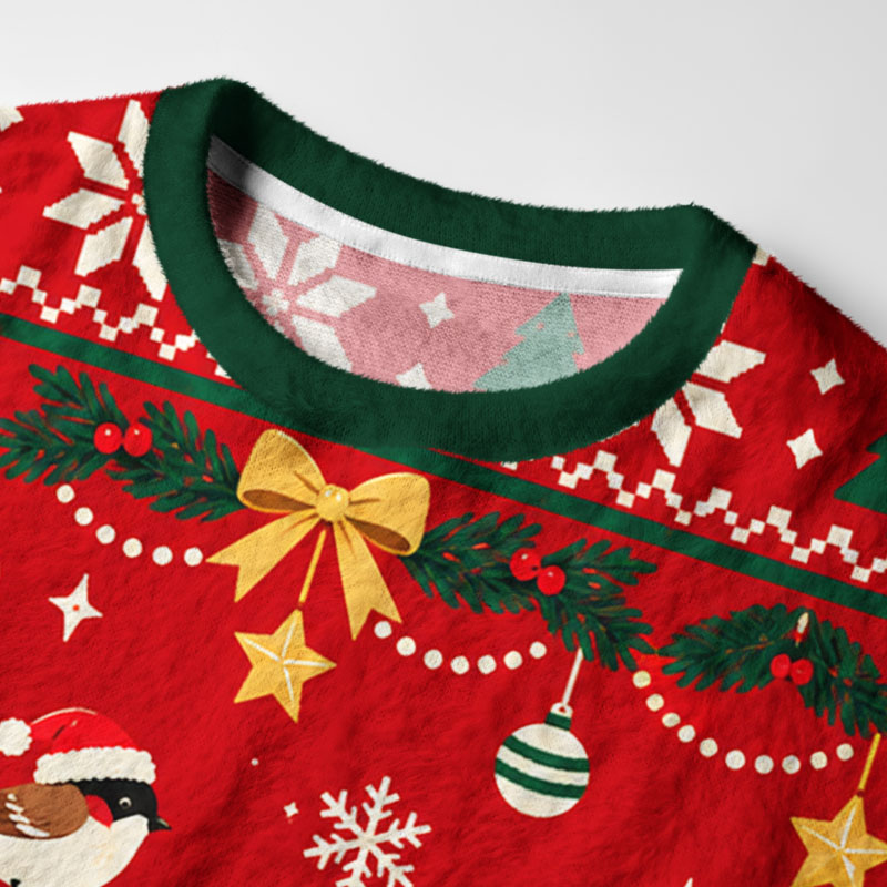 Tokyo-Tiger A Capybara Amidst A Pile Of Gifts Fuzzy Christmas Ugly Sweatshirt