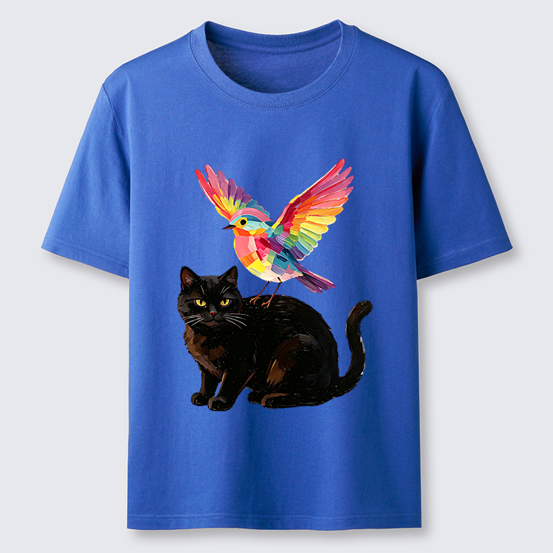 Tokyo-Tiger Rainbow Bird With Cat Classic T-Shirt