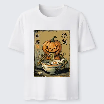 Tokyo-Tiger Pumpkin Eating Ramen Classic T-Shirt