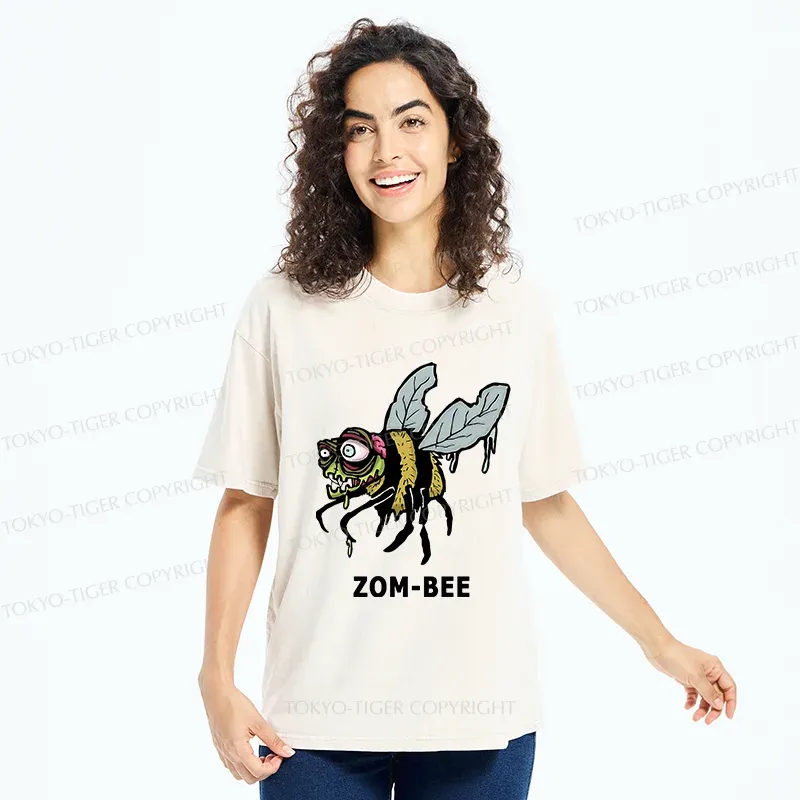 Tokyo-Tiger Halloween Zom-Bee Washed T-Shirt